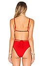 view 3 of 4 PARTE SUPERIOR DE BIKINI DE TRIÁNGULO CON ARO MALLORCA in Ferrari Red