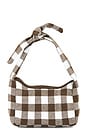 view 1 of 4 BOLSA DE MALHA XADREZ in Brown