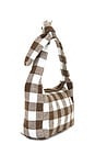 view 3 of 4 BOLSA DE MALHA XADREZ in Brown