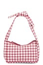view 1 of 4 Gingham Knit Purse in Mauve