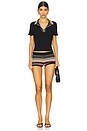 view 5 of 6 Bella Short in Multi Crochet Stripe