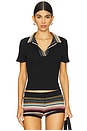 view 1 of 4 Allea Top in Multi Crochet Stripe