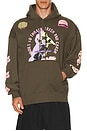 view 4 of 5 x Pro Circuit Oversized Fleece Hoodie in Military Green