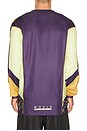 view 3 of 5 180 Image Print Jersey in Purple & Yellow