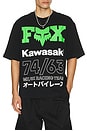 view 3 of 4 x Kawasaki Oversized Tee in Black