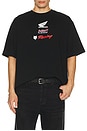 view 3 of 4 x Honda Oversized Tee in Black