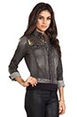 view 3 of 7 Armanda Denim Jacket in Dirty Black