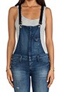 view 4 of 5 Hipster Overall with Leather Strap in Japan Blue