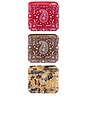 view 1 of 3 LOT DE PINCES BANDANA in Multi
