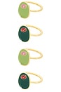 view 1 of 5 OLIVE YOU NAPKIN RINGS ナプキンリング in 