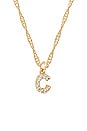 view 2 of 2 C Initial Necklace in Gold