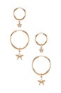 view 1 of 2 Northern Star Duo Earring in Gold
