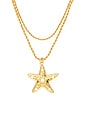 view 2 of 2 Sea Star Necklace in Gold