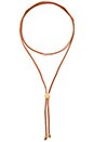 view 1 of 1 Rosebud Bolo Wrap Necklace in Cognac