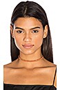 view 1 of 2 Braided Leather Choker in Cognac