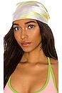 view 1 of 5 Heidi Satin Headscarf in Summer Stripe