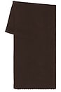 view 2 of 2 Snug Ribbed Knit Scarf in Chocolate Brown
