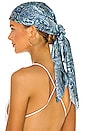 view 1 of 4 Heidi Headscarf in Blue Paisley