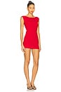view 2 of 3 Leila Pointelle Mini Dress in Red Rose