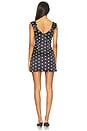 view 3 of 3 Aurabelle Sateen Mini Dress in Domino
