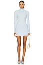 view 1 of 3 Date Night Ribbed Knit Mini Dress in Daydream