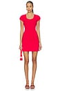 view 1 of 4 VESTIDO ELIZA CLOUD KNIT MINI in Cranberry