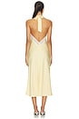 view 3 of 3 VESTIDO DARCY SATIN MIDI in Whipped Butter