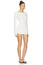 view 2 of 4 X JENNIE Kim Lightweight Jersey Mini Dress in Coconut Cream