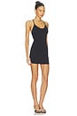 view 3 of 4 X JENNIE Carla Cotton Jersey Mini Dress in Black