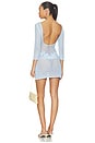 view 3 of 3 La Jardin Crochet Mini Dress in Blue Jay