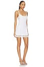 view 2 of 3 Summer Sonnet Satin Mini Dress in Optic White