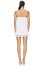 view 3 of 3 Summer Sonnet Satin Mini Dress in Optic White