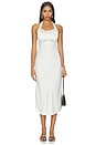 view 2 of 3 Darcy Satin Midi Dress in Sleepy Angel