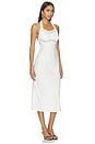 view 3 of 3 Darcy Satin Midi Dress in Sleepy Angel