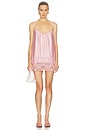 view 1 of 3 VESTIDO FIRST CRUSH SATIN in Pillow Talk Pink