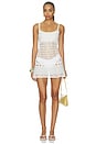 view 1 of 4 X JENNIE International Angel Crochet Mini Dress in Optic White