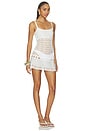view 2 of 4 X JENNIE International Angel Crochet Mini Dress in Optic White