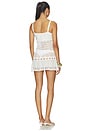 view 3 of 4 X JENNIE International Angel Crochet Mini Dress in Optic White