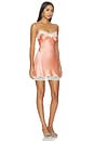 view 2 of 4 X Devon Lee Carlson Liz Silk Slip Mini Dress in Sunrise Peach