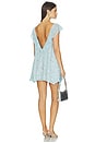 view 3 of 4 ROBE MINI EN SOIE DAYDREAM  in Blue Bloom