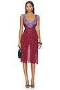 view 1 of 4 X Devon Lee Carlson Stevie Chiffon Midi Dress in Shopoholic