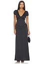 view 1 of 4 ROBE MAXI EN SOIE GIRL NEXT DOOR in Noir