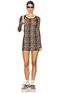 view 1 of 3 Chelsea Rib Dress in Cheetah