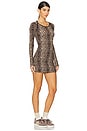 view 2 of 3 Chelsea Rib Dress in Cheetah