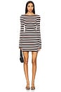view 1 of 3 Luca Knit Mini Dress in Brown Sugar Stripe