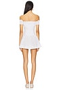 view 3 of 4 Mae Mini Dress in White Polka Dot Print