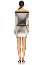 view 4 of 4 X Bella Hadid Saloon Knit Mini Dress in Cowboy Stripe
