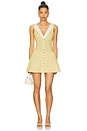 view 1 of 4 Marley Poplin Mini Dress in Lemon Dot