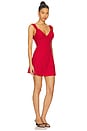 view 2 of 4 Emilia Crepe Mini Dress in Spice Dot Print