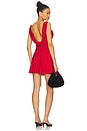 view 3 of 4 Emilia Crepe Mini Dress in Spice Dot Print